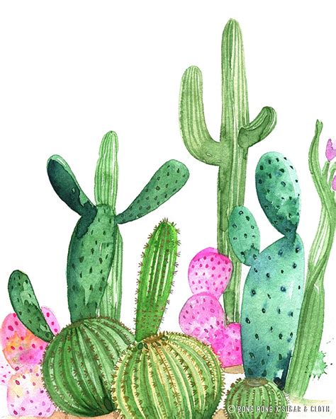 Free Printable Cactus Wall Art